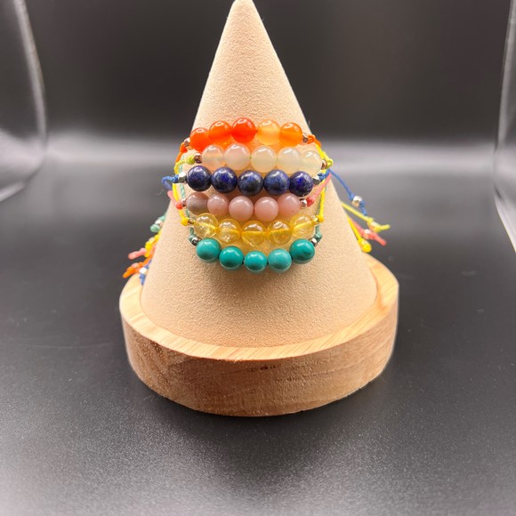 HOST PICK! 🎉 KC Gems Co. Natural Pink Opal Slide Bracelet - October Birthstone - Picture 4 of 5